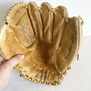 Vintage RAWLINGS Dave‎ Parker Baseball Mitt Glove OR60 Arch Basket Web RHT Deep